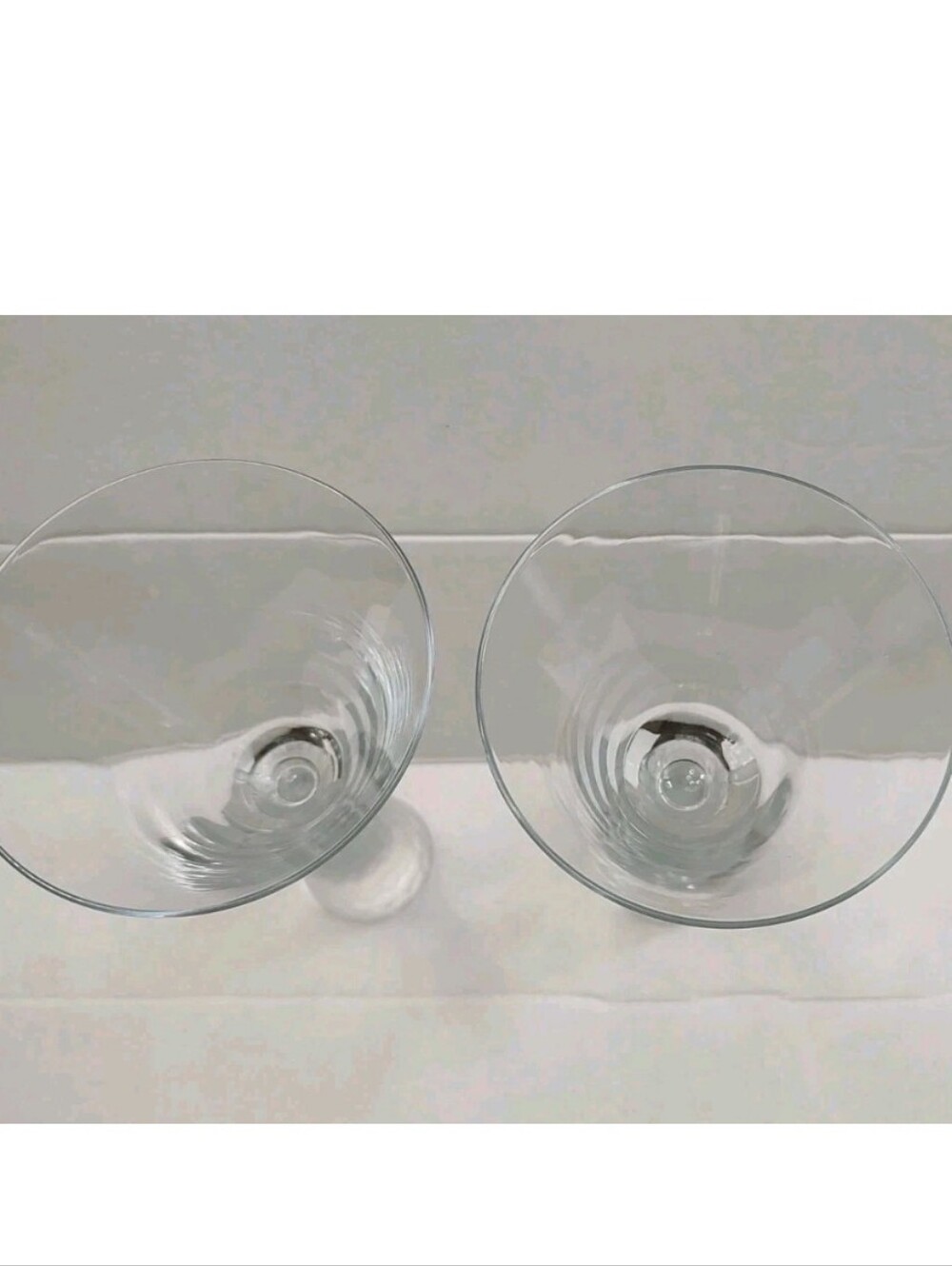 Artland Prescott Wine Martini Glass Frosted Honeycomb Stem Pedestal Set 2 EUC - Picture 3 of 9